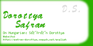 dorottya safran business card